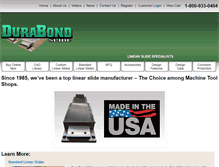 Tablet Screenshot of durabondslide.com
